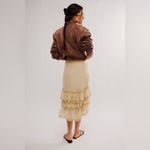 Free People  Calliope Ruffle Midi Skirt Photo 4