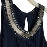 Espresso Beaded‎ Jumpsuit Blue Size 2X Photo 3