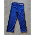 Nike 2 Set Pro Capri Leggings Violet Blue Cropped Athletic Workout Pants Sz S Photo 3