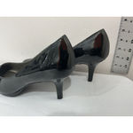 Kelly & Katie Womans Katie & Kelly Size 9 W Faux Black Patent Leather Slip On Pumps NWOT Photo 3
