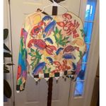 Women's Silkscapes Handpainted Multicolor Jacket Size M Size M Photo 7