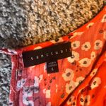 Sanctuary Floral Tank Top Pintuck V-Neck Sleeveless Blouse Size L Photo 1