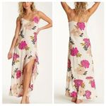 Billabong BOGO  Kick It Up Floral Asymmetrical Leg Slit Maxi Dress Photo 3