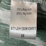 Pomander Place Tuckernuck Ikat Kenzo Green White Tiered Dress Size M Photo 12