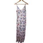 American Eagle  Outfitters Floral Spaghetti Strap‎ Jumpsuit Slit Leg Size 12 Photo 6
