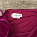 Lovers + Friends  Pink Velvet Bodysuit Photo 1