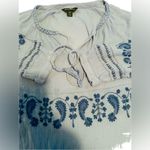 Tommy Bahama  Boho-embroidered top M Photo 5