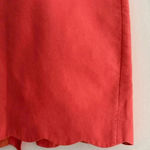 J.Crew J. By  Coral/Salmon Solid Pencil Skirt with Scalloped Hem, Size 4 Photo 11
