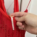 Free People Chic Red Beaded Dress Photo 1