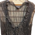 Ny Collection  Black Negligée Coverup Size 1X Photo 2