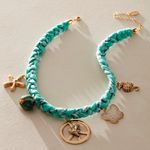 Free People #87 NWT  Sky Charm Necklace in Turquoise Photo 1