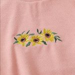 SheIn NWOT sunflower embroidery pullover. Sz. XS Photo 4