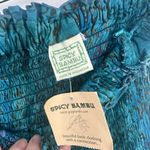 Spicy Bambu Women’s One Size Antik Boho Mini Dress Cover Up New NWT Bohemian Blue Photo 1