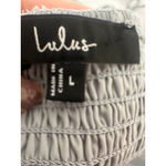 Lulus Loveliest Looks Dusty Blue Floral Jacquard Tie Photo 8