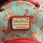 Disney Loungefly  Parks Peppermint & Gingerbread Mickey Backpack Purse Photo 1
