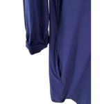 La Blanca  Ruched Tunic Cover-Up Swim Beach Dress Blue Gold‎ Beads Size Small NWT Photo 6