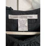 Diane Von Furstenberg  Women's Sleeveless Ruffle Blouse Black Size 4 Photo 3