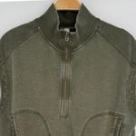 Anthropologie Daily Practice Half Zip Sweatshirt Vest Small Green Athleisure Casual Layering Photo 2