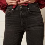 Boyish Jeans The Tommy Straight Leg Sz 25 Black Stone Wash Button Fly Crop Photo 2