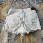American Eagle  Outfitters White Jean Shorts Size 6 Photo 4
