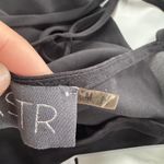 ASTR  Romper Womens Medium Black V Neck Ruffle Hem‎ Sleeveless Lined Dressy Photo 5