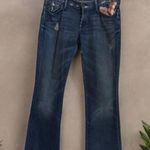 7 For All Mankind pink pocket bootcut to Capri Jeans Women’s Size 30 Pink Detail Photo 7