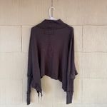 We The Free Free People  Moon Daisy Thermal Pullover 'Horseshoe Brown' Photo 4