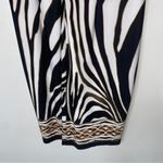 Cache Vintage 90s y2k Animal Zebra Print Sleeveless V-neck Mob Wife Mini Dress 4 Photo 3
