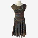 Desigual  Patchwork Boho Fit and Flare Dress S Multicolor Sleeveless Photo 2