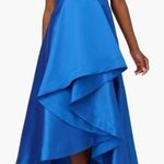 Adrianna Papell NWT Tuxedo High Low Gown Ultra Blue Photo 0