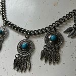Silver Chain Belt with‎ Turquoise Details feather dream catcher Photo 4