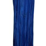 Atlein Navy Plisse Midi Dress Blue Size M Photo 4