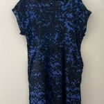 Gap  Blue and Black Floral Pocket Dress | Extra Large Photo 0