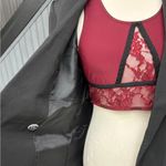 One Teaspoon  Wine Red Mesh Lace Bralette Size Small NWOT Casual Loungewear Bra Photo 11