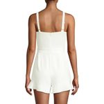 Parker Cartagena Pearl White Tie Waist Romper Size 6 Photo 1