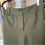 Quince Olive Ultra Stretch Ponte Cropped Wide Leg Pants high rise high rise Photo 5