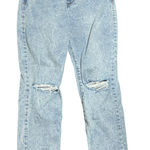 Cotton On Stretch Mom Jean Light Wash Ripped Denim Pants Womens Size 8 Photo 0