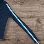 Brandy Melville Bridget Heather Grey Ribbed Collared Crop Cardigan Photo 8