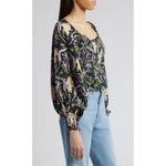 Cleobella Dakota Smocked Ruffle Peplum Long Sleeve Top Size Large Photo 5