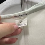 Club Monaco  Mint Sheer Back Linen Cardigan Size Small Photo 7