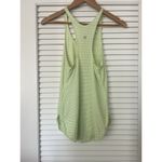 Lululemon What The Sport Singlet Size 2 Silver Stripe Clear Mint Zest Neon Brat Photo 2