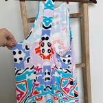 Annie Griffin  Blue and Pink Abstract Dress 100%silk lining Photo 3