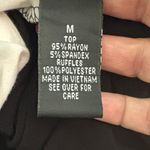 AB Studio  Black Cardigan with attached White Layered Top Photo 9