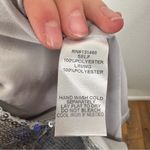 Fate Silver Sequin Mini Shirt Dress Size Large Photo 3