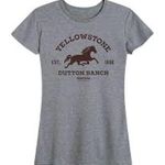 Yellowstone Heather Gray Horse Logo Relaxed Photo 0