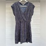 Maison Jules  Women's Cap Sleeve Printed‎ Faux Wrap Dress New Photo 11