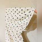 A New Day  Black and White Puff Sleeve Mini Wrap Dress 2X Photo 7