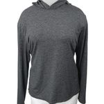 Alo Yoga Women's Gray Knit Long Sleeve Hooded Hoodie Sweatshirt Sweater Top XL Photo 0