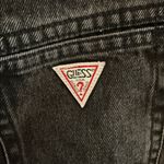 Guess by Marciano Vintage 80s/90s Guess Marilyn Washed Black Ankle Zip High Rise Denim Jeans Photo 2