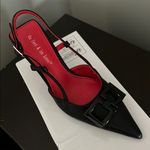 Elegant Black Women's Slingback Heels Size 6 Photo 2